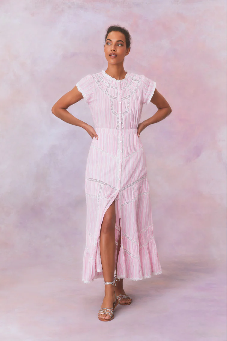 Remi Cotton Stripe Maxi Dress - Mymoui