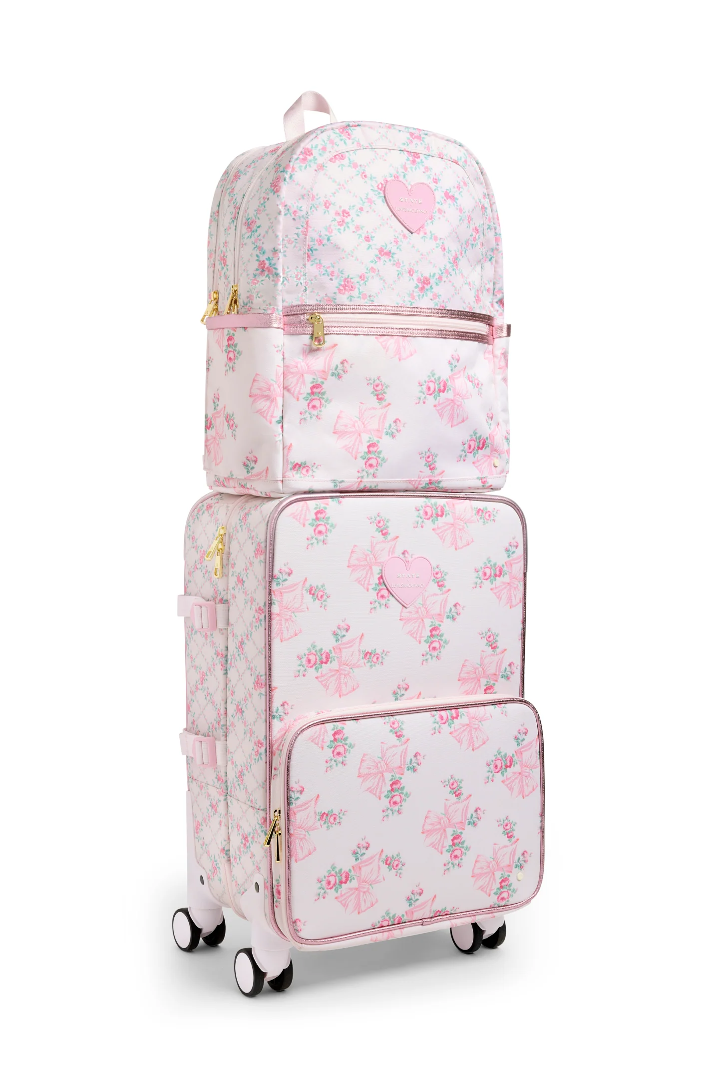 STATE x LoveShackFancy Logan Carry-On Suitcase - Mymoui