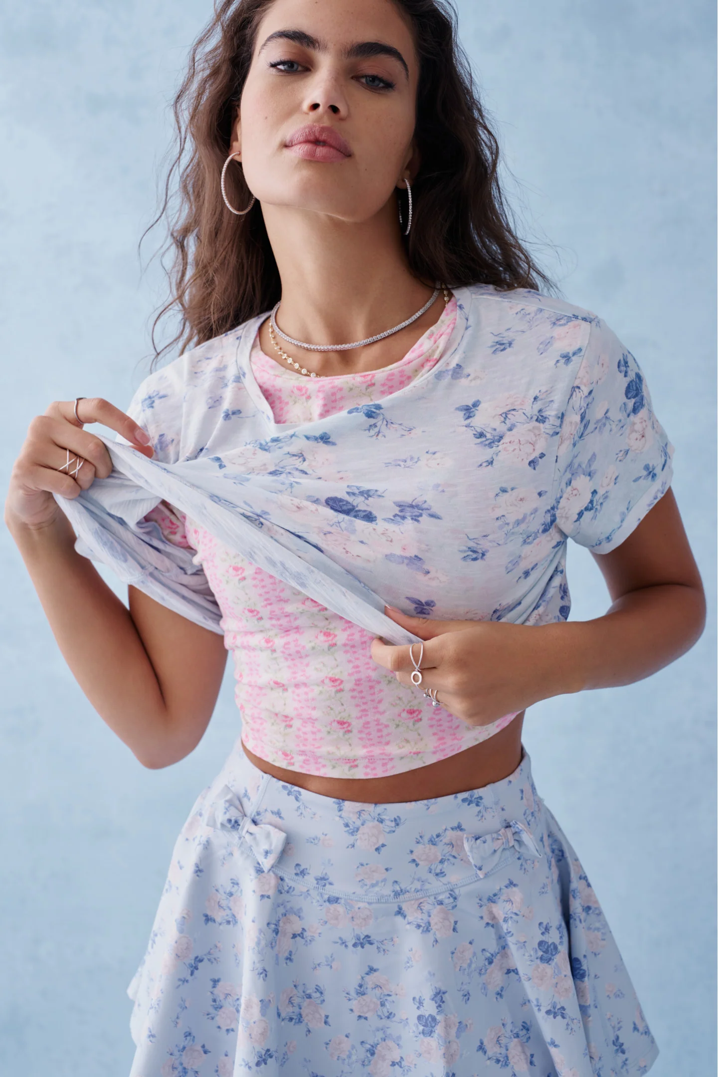 Rubin Cropped Tee - WHISPER BLUE - Mymoui